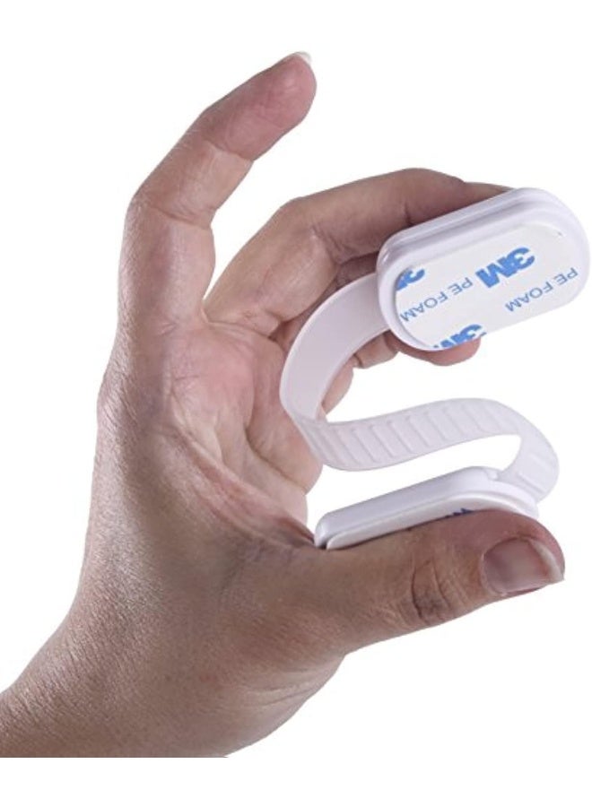 CUTESAFETY Child Proof Safety Locks - Baby Proofing Cabinet Lock with 6 Extra 3M Adhesives - Adjustable Strap Latches to Cabinets, Drawers, Cupboard, Oven, Fridge, Closet Seat, Door, Window - Image 1