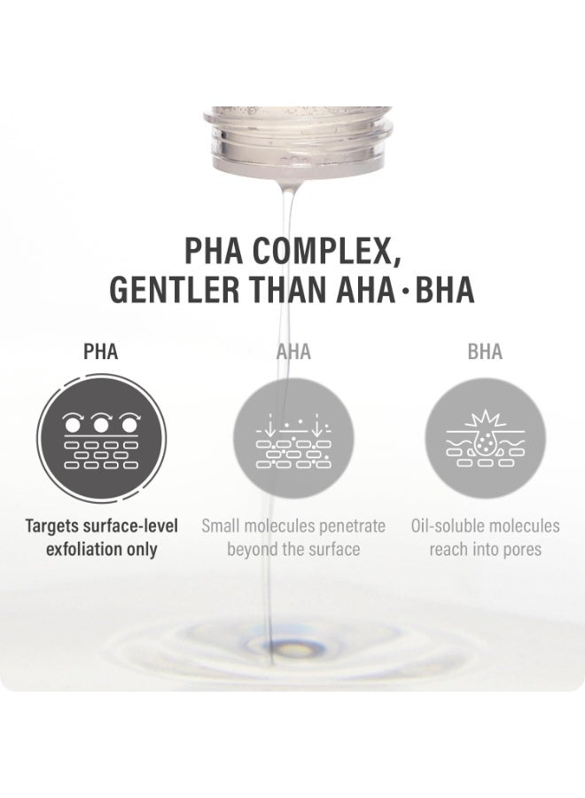 epii New Skin Toner - 5% PHA Gentle Exfoliating Toner with Snow Mushroom Hyaluronic Acid & Panthenol - Korean Skincare Toner for Glass Skin Glow Dull Skin Texture & Daily Hydration 145mL - Image 3