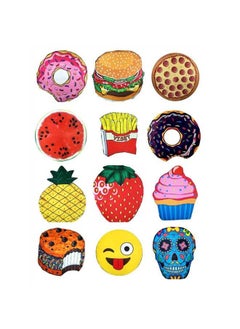 NIBEMINENT Donuts Pattern Printed Summer Bath Towel Sand Beach Shawl Scarf 33x1x27cm  - Image 3