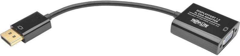 كابل محول إيتون من DisplayPort إلى VGA، محول نشط، Displayport 1.2، DP إلى VGA، 6 بوصات / 15.2 سنتيمتر، ضمان لمدة 3 سنوات (P134-06N-VGA-V2)