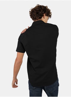 American Eagle AE Short-Sleeve Slim Fit Button-Up Shirt  - Image 4
