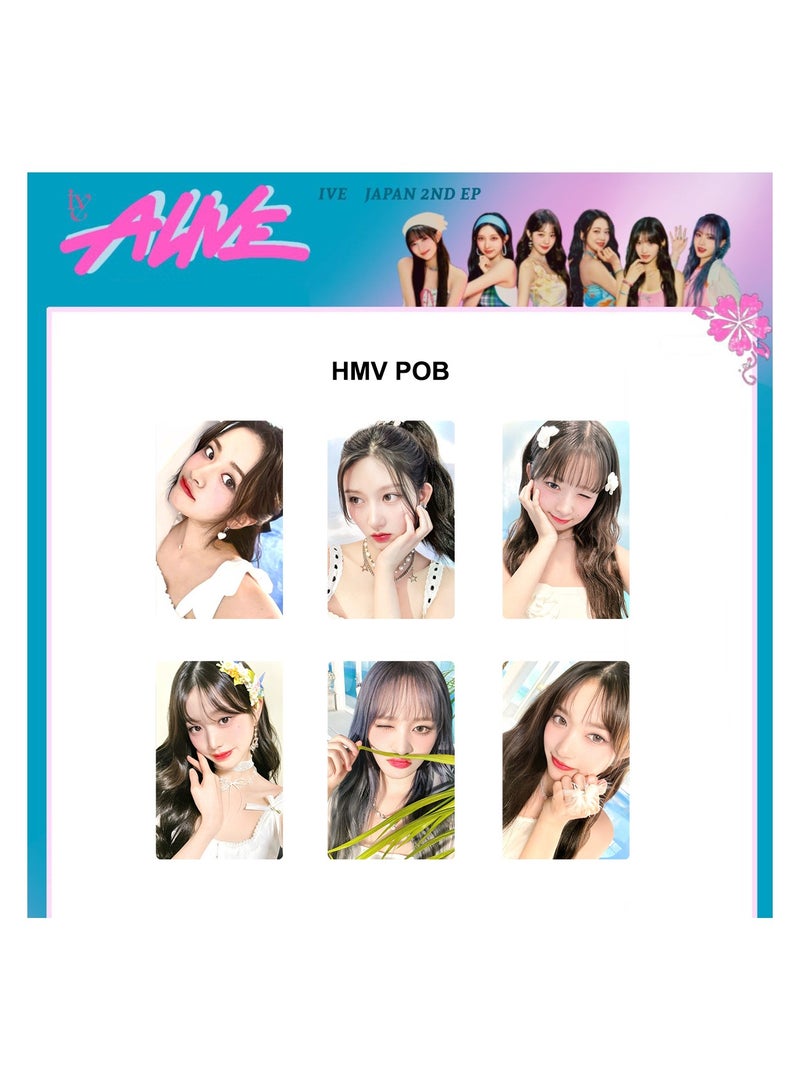 NIBEMINENT 6 Pcs Kpop IVE - ALIVE Lomo Cards Card For Fans Collection Gifts