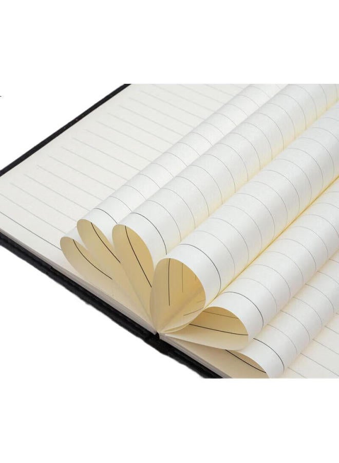 M.G دفتر ملاحظات جلدية أسود من تشينغوانغ (M&G) A5/25K 80 ورقة، دفتر ملاحظات مكتبي، مجلة أعمال ميسورة التكلفة، كتاب واحد Apye4Y55، للتحضير لامتحان الدراسات العليا - Image 3