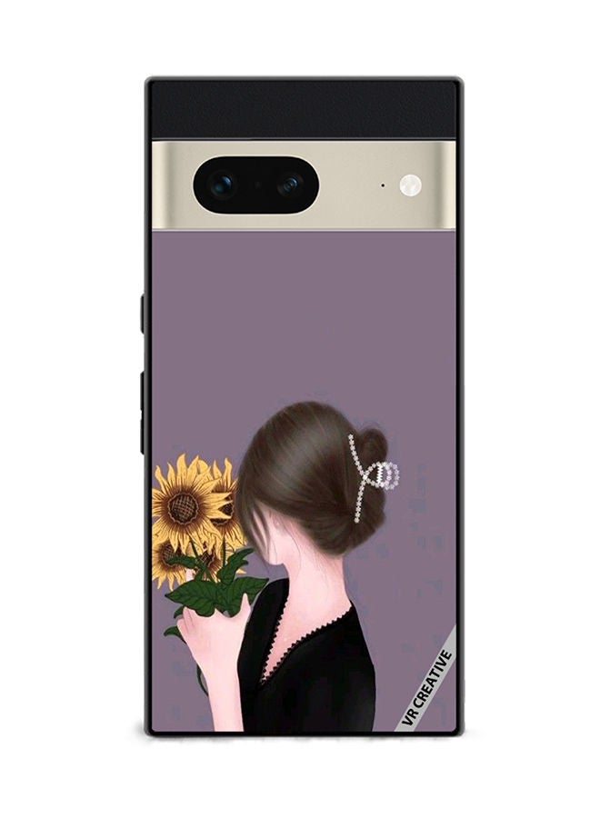 VR CREATIVE Protective Case Cover For Google Pixel 7 Sunflower Design Multicolour - Image 1
