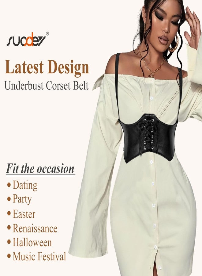 سوزدي حزام مشد نسائي من SUOSDEY، مصنوع من الجلد الصناعي المطاطي، بتصميم مستوحى من أسلوب ستيمبانك وعصر النهضة القوطي، مزود بأحزمة. - Image 5