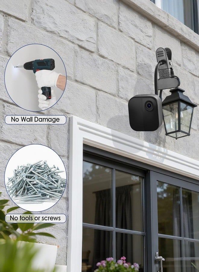 CXVKML 2 Pack Flexible Clip Clamp Mount Compatible with Blink Outdoor 4 (4th Gen)/(3rd Gen) XT3/Blink XT/XT2/Mini, Clip Holder with 7.8 inches Gooseneck Arm for Your Blink Camera Without Any Tools - Image 5