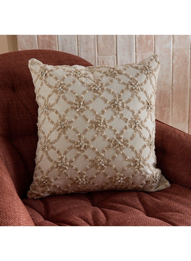 Home Box Taste of Grace Stonsh Embroidered Filled Cushion 45 x 45 cm  - Image 1