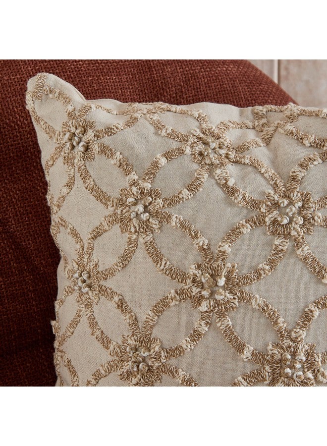 Home Box Taste of Grace Stonsh Embroidered Filled Cushion 45 x 45 cm  - Image 2