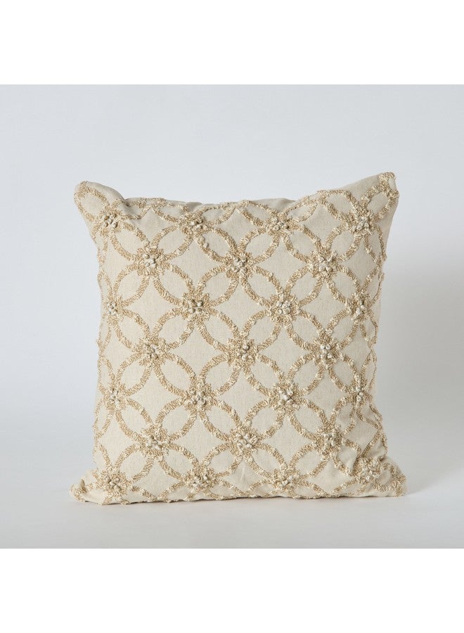 Home Box Taste of Grace Stonsh Embroidered Filled Cushion 45 x 45 cm  - Image 5