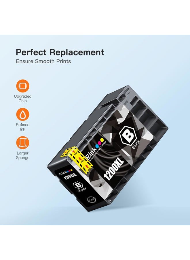 E-Z Ink (TM) Compatible Ink Cartridge Replacement For Canon PGI-1200 XL PGI-1200XL PGI1200XL High Yield (2 Black, 1 Cyan, 1 Magenta, 1 Yellow) 5 Pack For Canon MAXIFY MB2020 MB2320 MB2120 MB2720 - Image 5