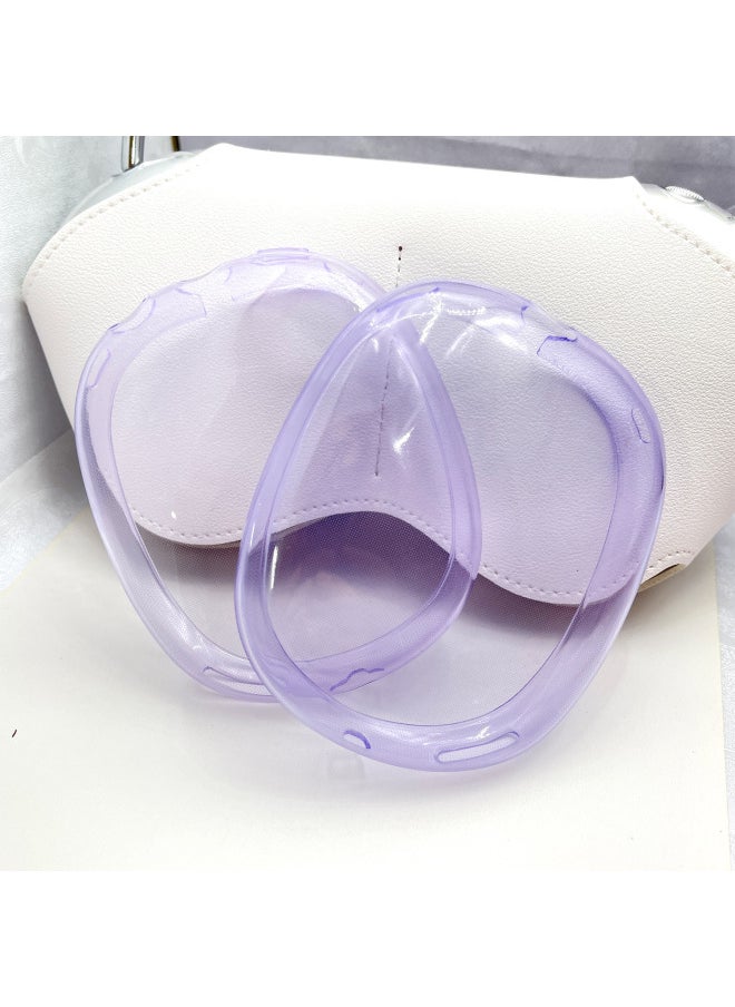 Generic - AirpodsMax Apple Headset Protective Cover For Apple Headset TPU Transparent Soft Shell Headset-Color:transparent Purple-Model:Applicable To Airpods Max - Image 1