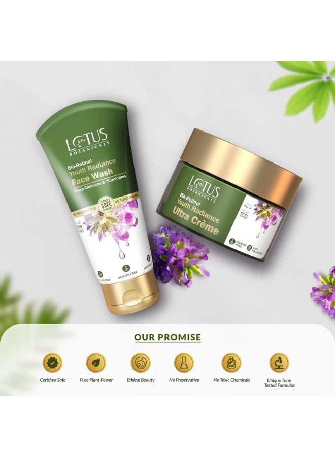 لوتس بوتنيكال مجموعة لوتس بوتانيكالز (Lotus Botanicals) المكونة من قطعتين: كريم "بيو ريتينول" فائق الفعالية لنضارة وشباب البشرة (50 جم) + غسول للوجه (100 جم) - Image 4