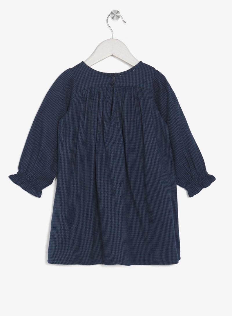 Ripples Girls Dress With Bow - Image 2