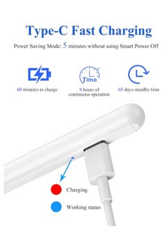 Generic Magnetic Stylus Pen for Touch Screens, 1.5mm POM Tablet Pen for Android and iOS, Stylus Pen for iPad/Pro/Air/Mini/iPhone/Samsung/Mobile Phones and Tablets (White)  - Image 3