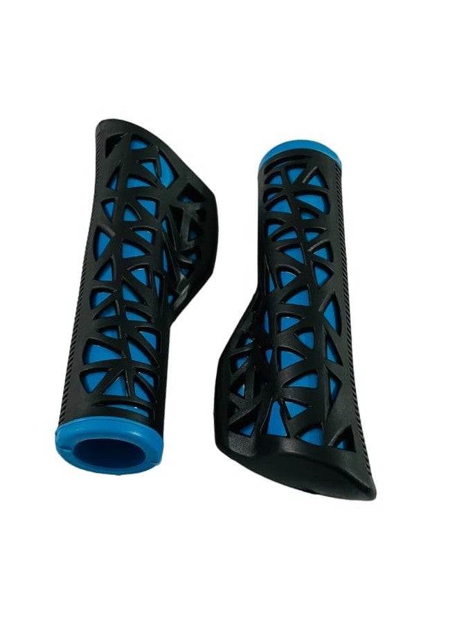 Aywal Cycle Handle Grip 24-29 Inch Bicycle Hand Grip 125mm Length Soft Rubber Non Toxic Anti-Slip MTB/City Dual Colored (Color As Per Availability) - Image 2