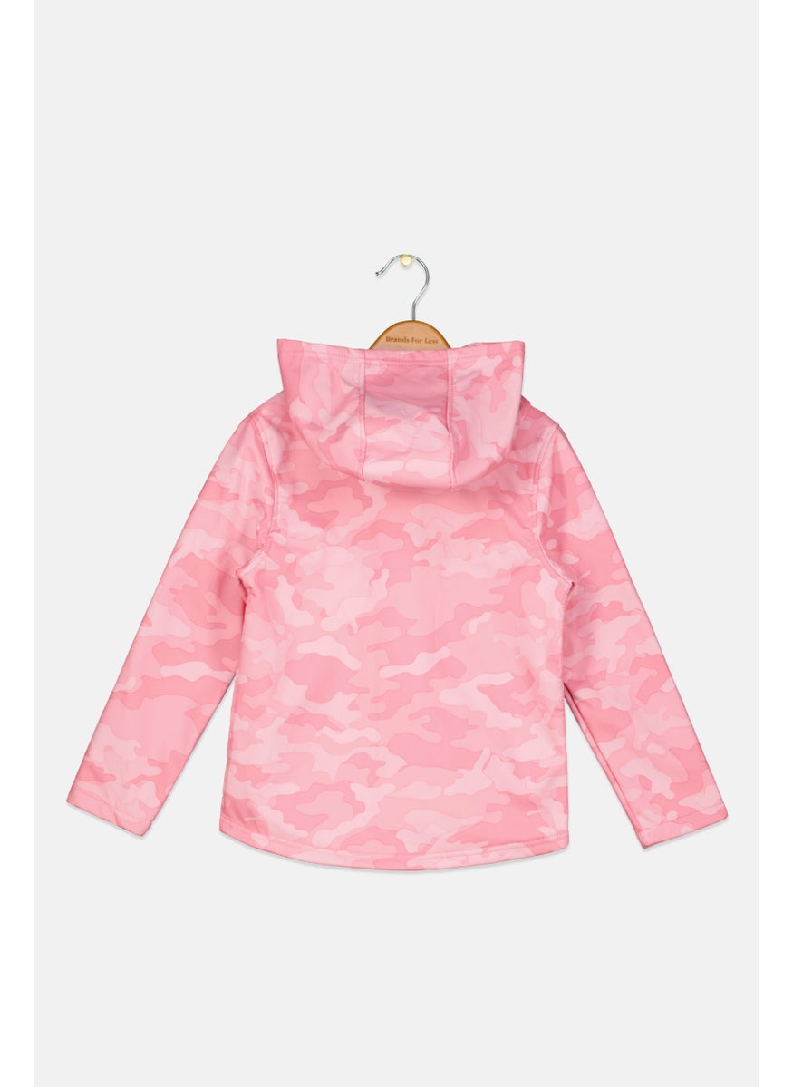 Body Glove - Toddlers Girl Long Sleeve Brand Logo Hoodie, Pink - Image 1