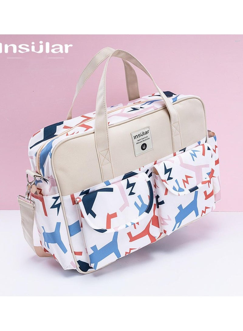 insular Floral Printed Baby Diaper Handbag - Image 1