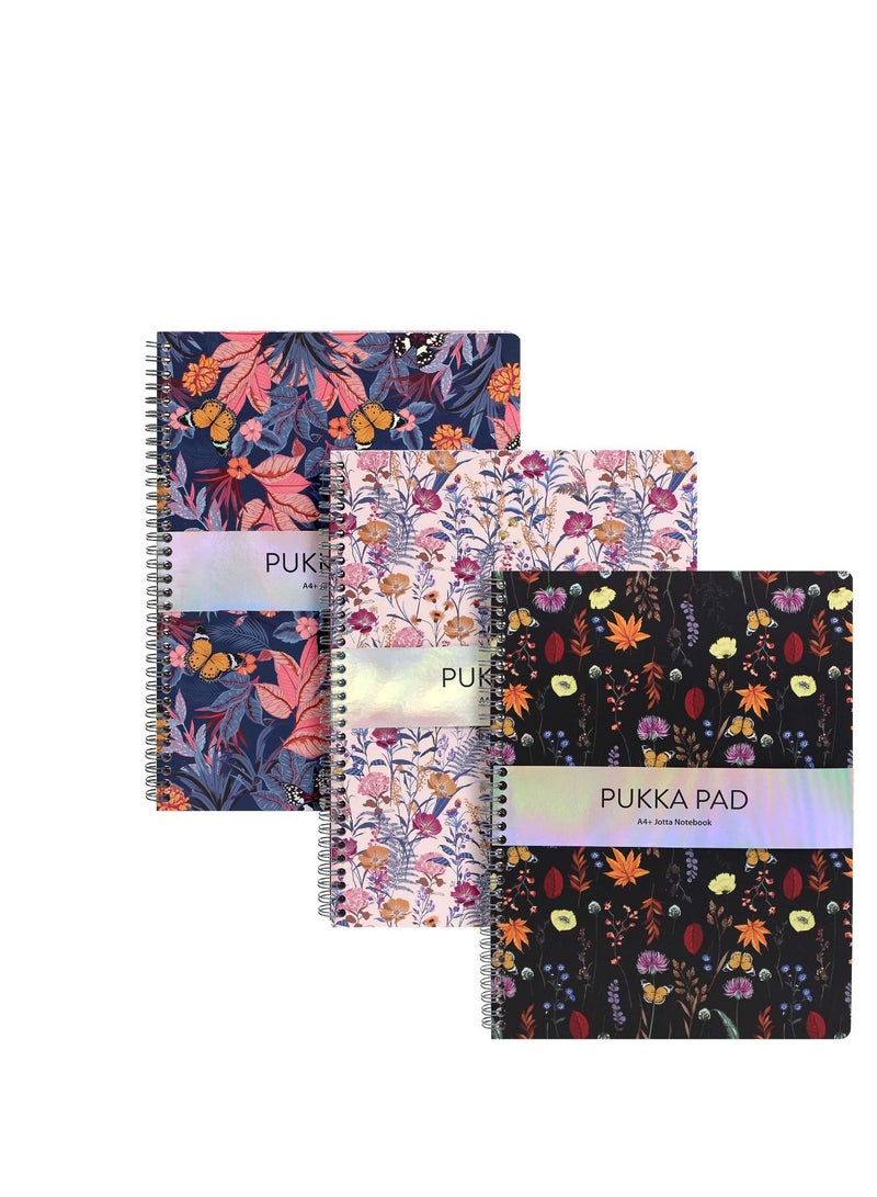 Pukka Pads Bloom Lined A4+ Jotta - Assorted pack of 3 - Image 2