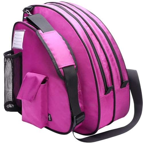TOPOWN Inline Skate Bag for Boys & Girls - Men's & Women's Roller Skate Bag - Premium Black, Rose Red, Pink - Image 2