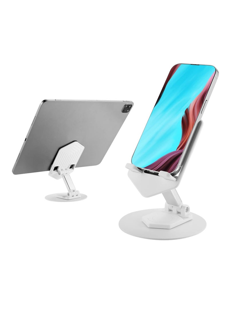 SYOSI Rotatable Cell Phone Tablet Stand Adjustable Foldable and Portable Stand for Desk and Office Use Phone Tablet Stands for iPhone iPad Stable Anti-slip Super Load bearing Ergonomic Design  - Image 2