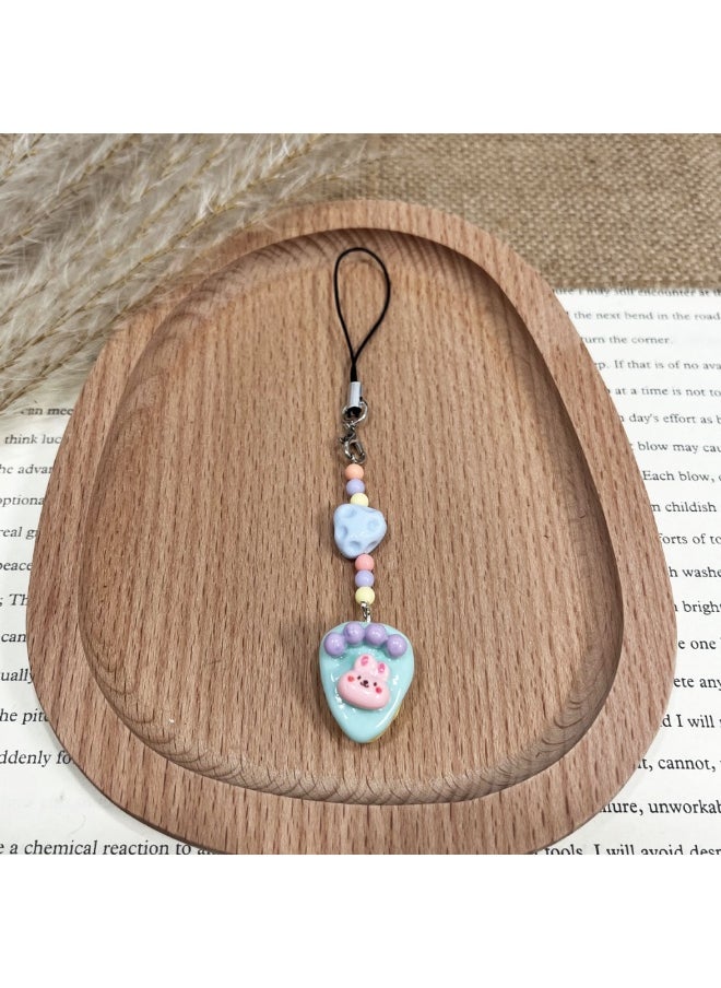 NIBEMINENT Phone Charm/ Chain Strap for Women Girls，Colored Carrot Snack Cell Phone Case Lanyard Wrist Strap 