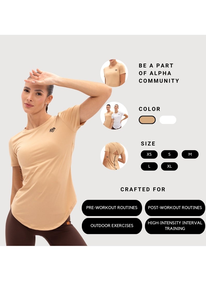 ألفاسكواد تي شيرت رياضي مرقع من AlphaSquad للنساء  - Image 5