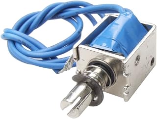 uxcell uxcell A12022000ux0201 4N Pull Push Type Open Frame Solenoid Electromagnet Actuator, DC 12V, 10 mm  - Image 1