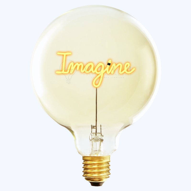 Glass LED Filament Decorative Bulb “Imagine” – 70 × H110 mm