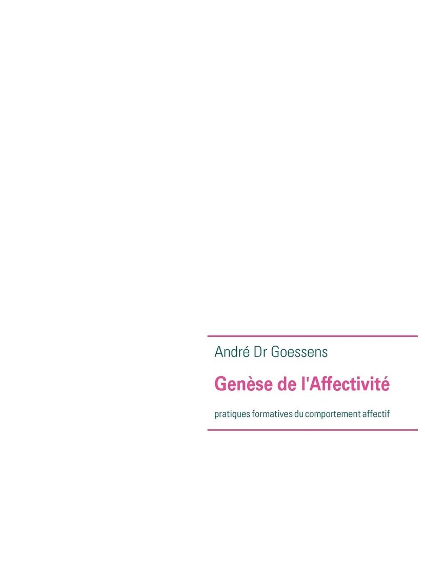 Genese de L'Affectivite 