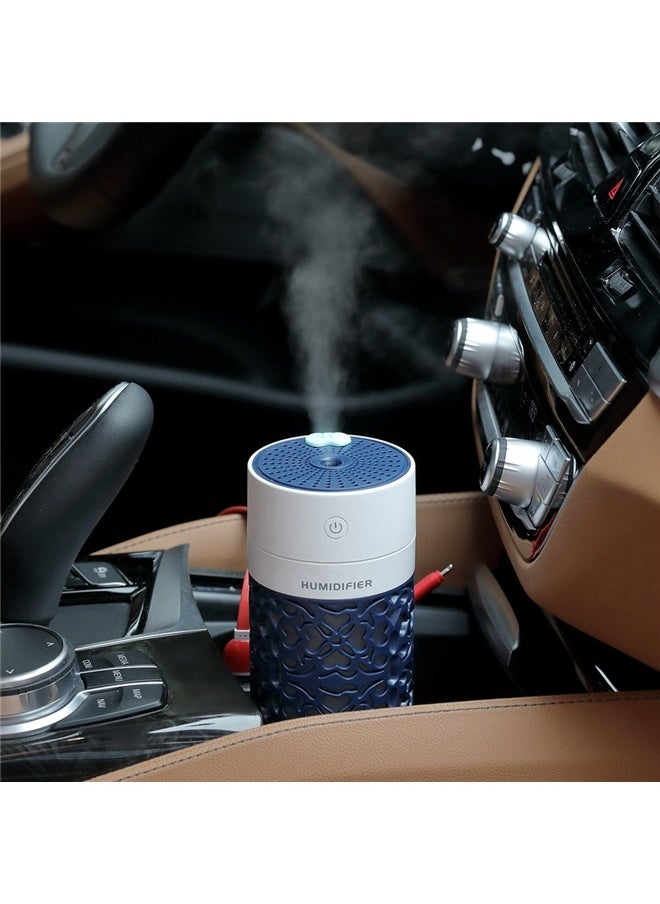yongsheng Portable Air Humidifier With LED Night Lamp And Mini Fan Blue，Cool Mist Humidifier - for Bedroom, Cars, and More - Auto-Off, Quiet Operation for Improved Indoor Air Quality  - Image 3