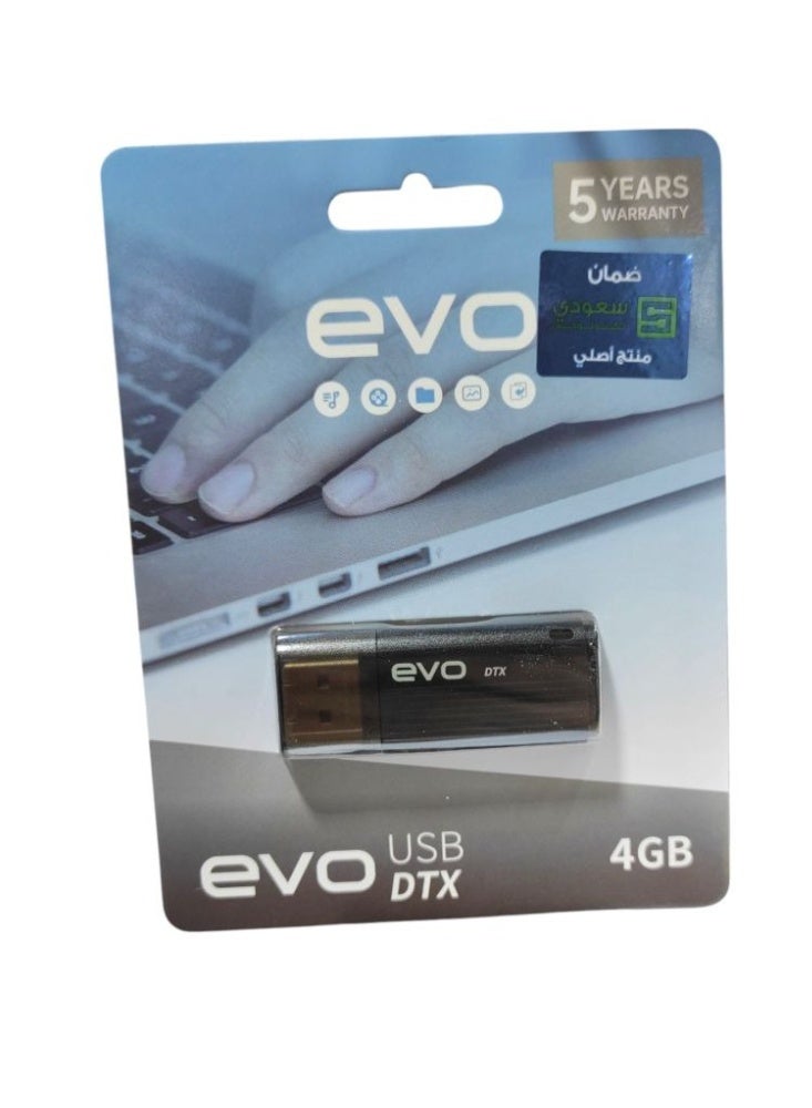 إيفو محرك أقراص فلاش USB طراز DTX-4GB من Evo - Image 1