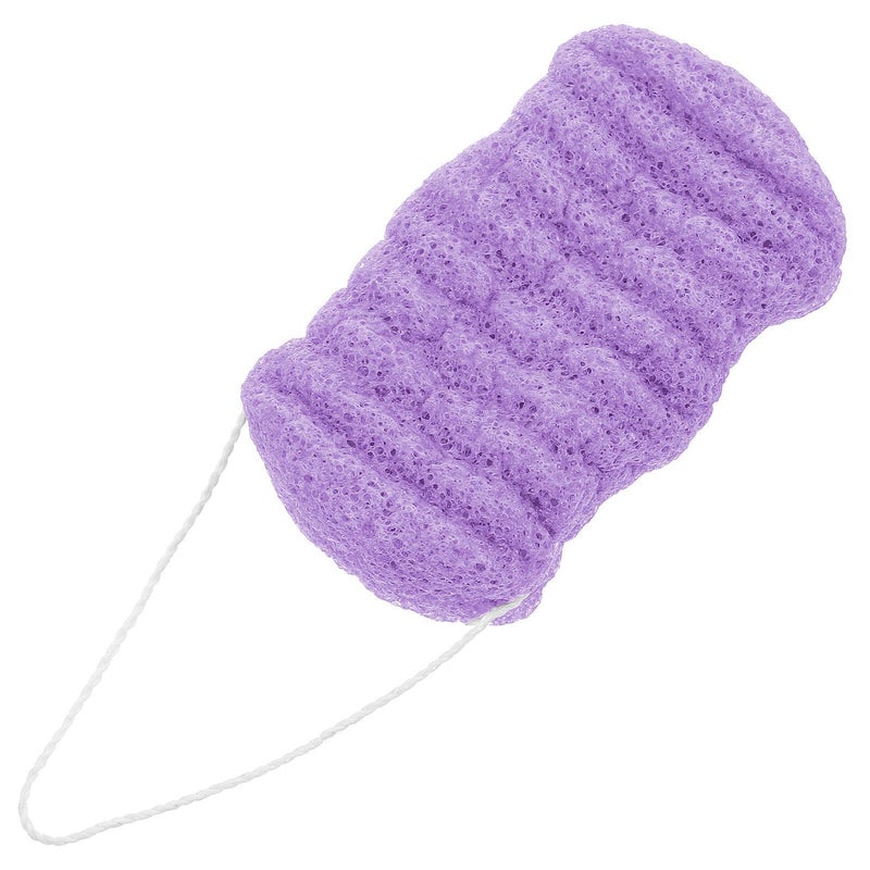 Purple Konjac Sponge Exfoliating Body Scrubber For Deep Cleansing Shower And Bath - Image 2