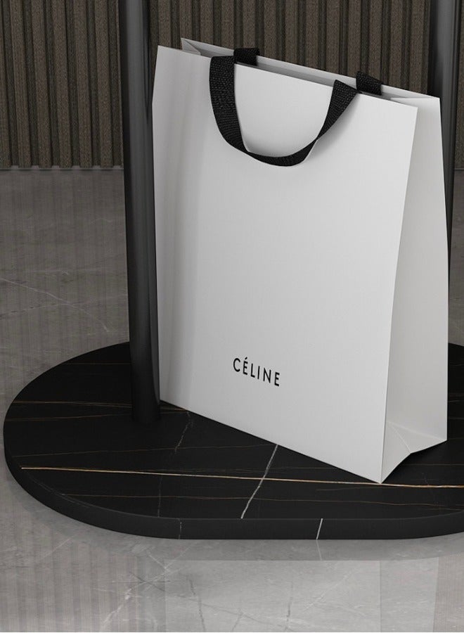 شماعة وحامل معاطف أسود بتصميم عصري مع أرفف متعددة الاستخدامات - Image 4