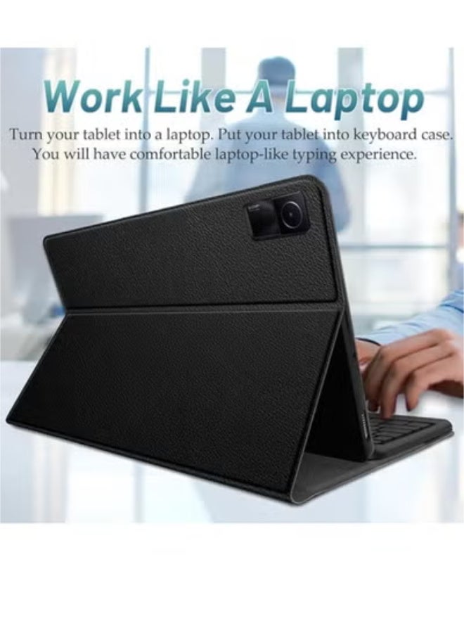 Backlit Touchpad Keyboard Case for Xiaomi Redmi Pad SE 11 inch 2023, 3-Zone Backlit Wireless Trackpad Keyboard with Protective Slim Stand Cover Case for 11” Redmi Pad SE 2023 Release - Image 5