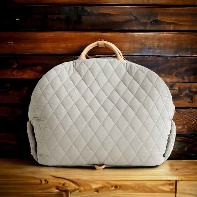 Upgraded Gray Green Large Pet Dog Bed Detachable Handbag Car Travel Dual Use Cat Kennel - Image 2