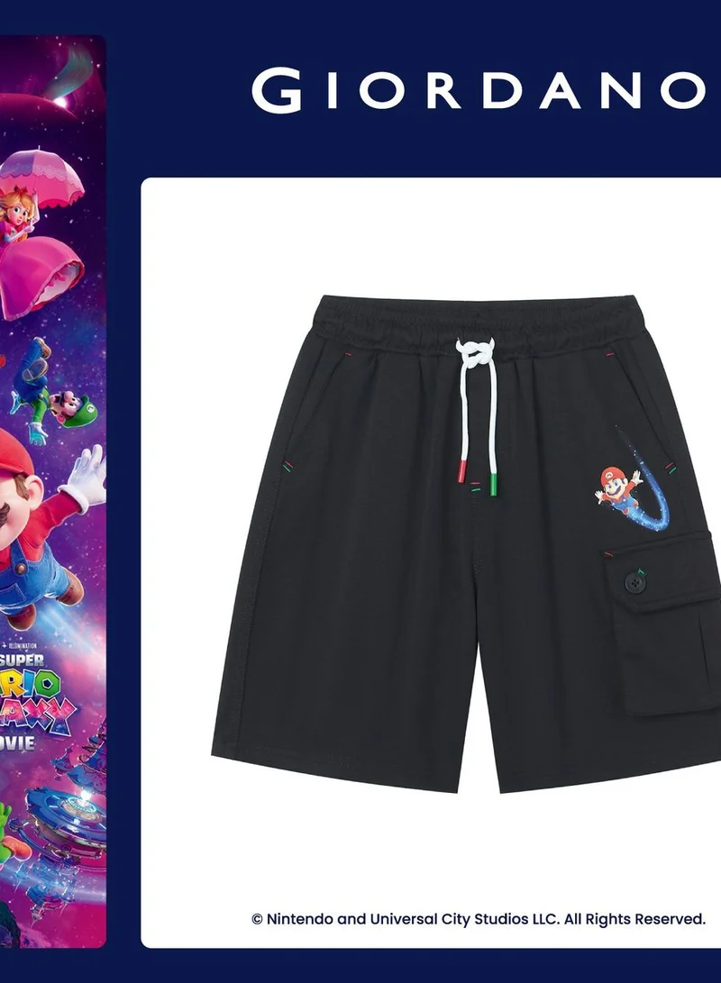 Giordano  Kids Relaxed Mario Graphic Knit Shorts  | Best Price UAE