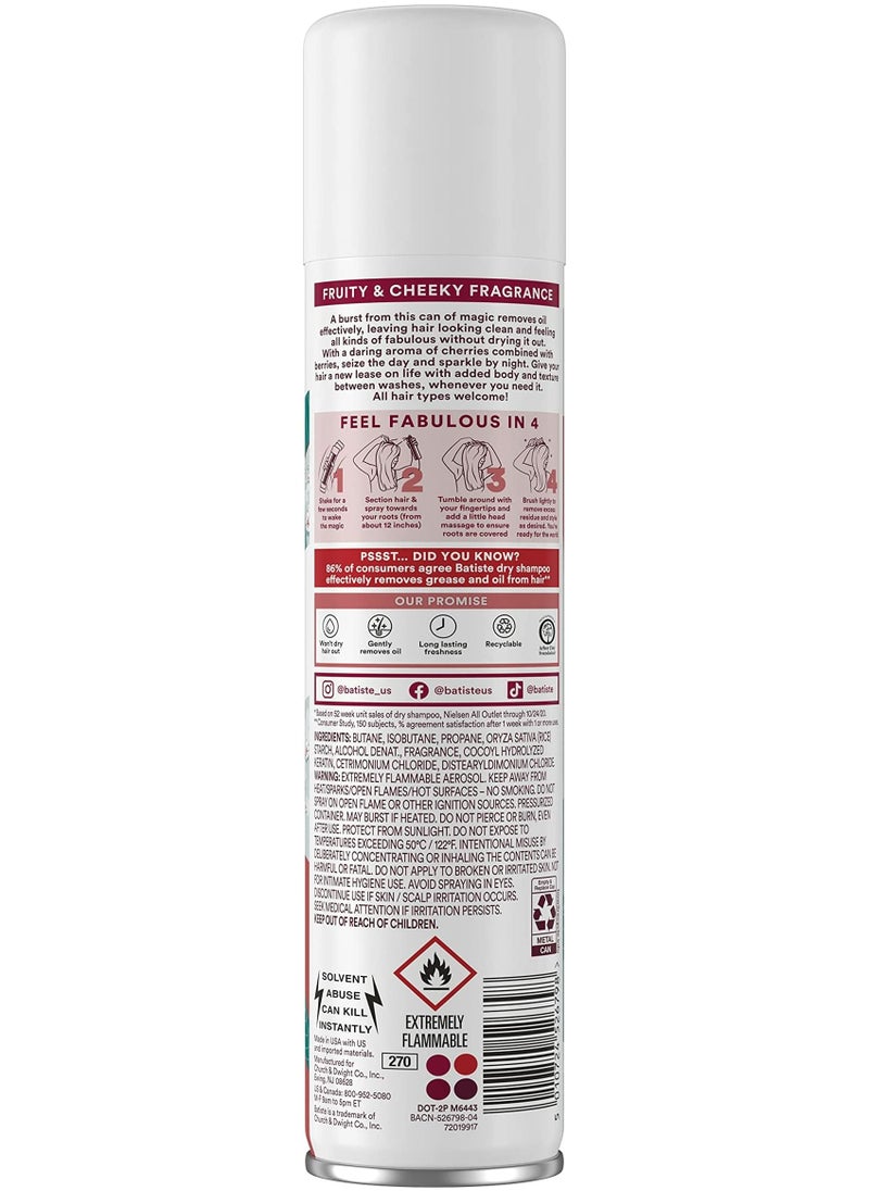 Batiste Shampoo Dry Cherry 6.73 Ounce (200ml) (2 Pack)