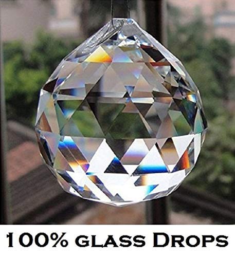 CRYSTA WORLD 4-Lights Chandelier K9 Crystal Chandelier Light Fixture,Modern Flush Mount Ceiling Light Fixtures Raindrop Chandelier-AC/DC,H10 x D12 - Image 3