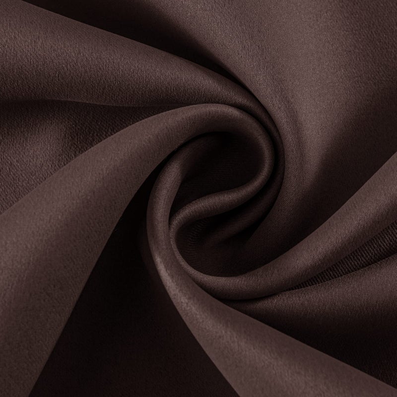 Joydeco Blackout Curtains 84 Inch Length 2 Panels Set  Thermal Insulated Long Curtains& Drapes 2 Burg  Room Darkening Grommet Drapes for Living Room Bedroom Window (W52 x L84 Inch  Chocolate) - Image 3