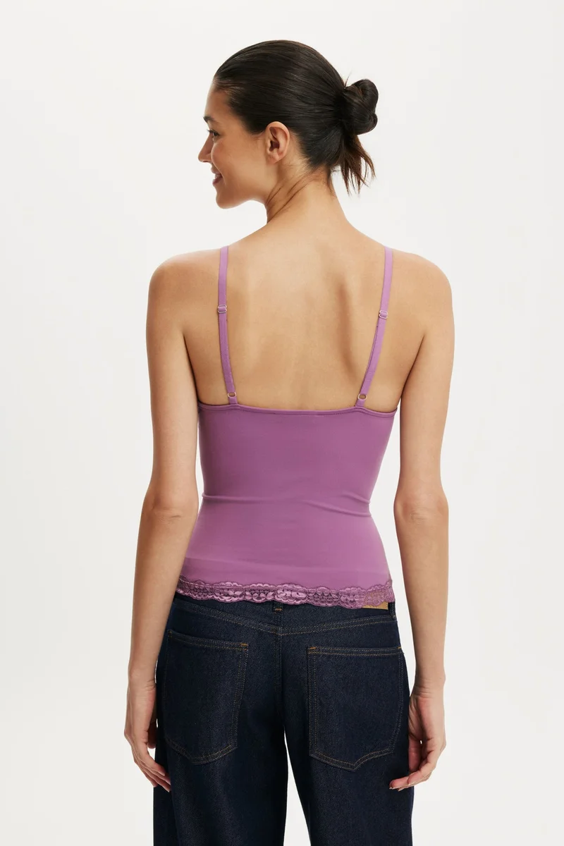 Cotton On  HOLD ME LACE TRIM CAMI for Women | Best Price UAE