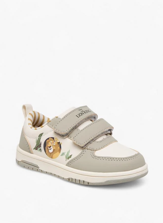 ديزني Lion King Print Sneakers With Hook And Loop Closure