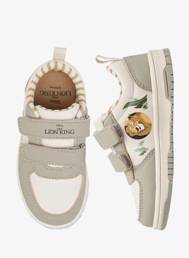 ديزني Lion King Print School Sneakers With Hook And Loop Closure