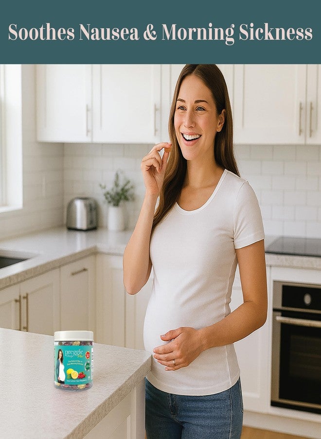 Three Lollies Preggie Pop Drops Plus with Vitamin B6 for Pregnancy Nausea Relief, Morning Sickness Candy with Essential Oils for Pregnant Women – Sour Lemon & Sour Raspberry, 100 Count - Image 3