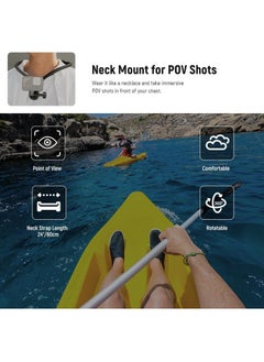 Neewer Magnetic Neck Mount Holder with Phone Clip Compatible with GoPro Hero 12 11 10 MAX DJI Action 4 Insta360 iPhone Samsung, Quick Release POV Action Camera Necklace Mounting Vlog Aceessories, GP15  - Image 2