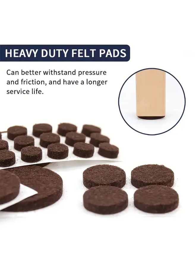 240 Piece Heavy Duty Furniture Felt Pads With Rubber Backing For Hardwood Floors - Image 2