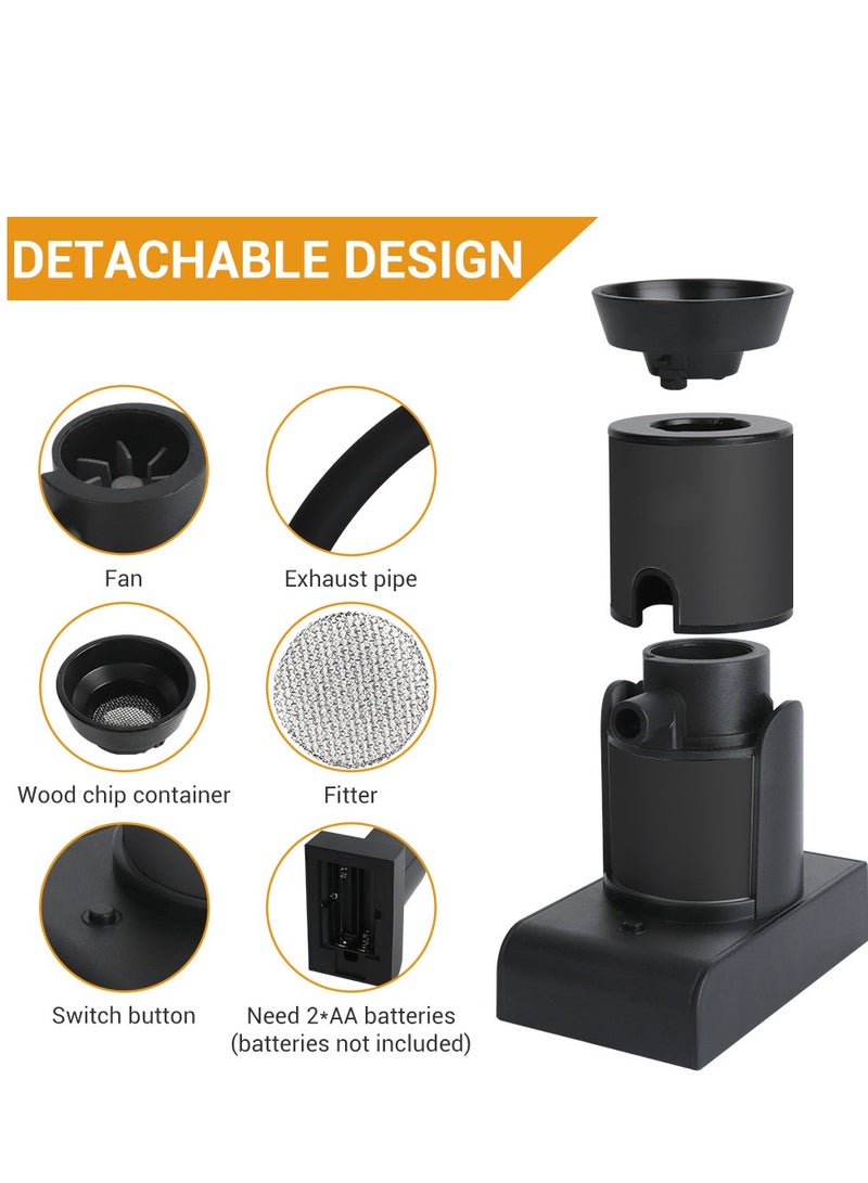 كوكتيل سموكر كيت المحمولة Smocking مصفاة مولد مدخن بارد محسن للشواء رقاقة الخشب نكهة أداة التسريب المطبخ مصفاة لبار الطبخ اللحوم المشروبات المشوية - Image 3