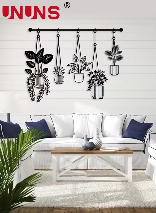 UNUNS Metal Wall Decor,Hanging Metal Mural,Garden Flower Metal Wall Art,Flower Wall Decorations,3D Wall Art,Wall Decorations for Living Room,Weddings,Ideal Gift for Flower Lovers,30*40CM - Image 2