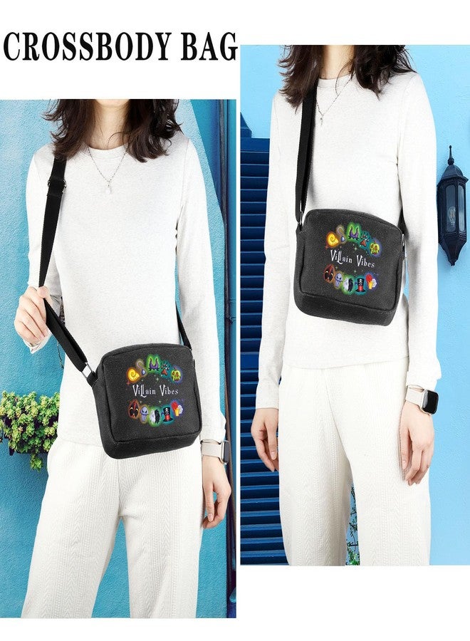 GJTIM Villains Inspired Gift Villain Lover Gift Villain Vibes Crossbody Bag Halloween Party Shoulder Bag Villain Witch Survival Kit (Villain Vibes HKB) - Image 2