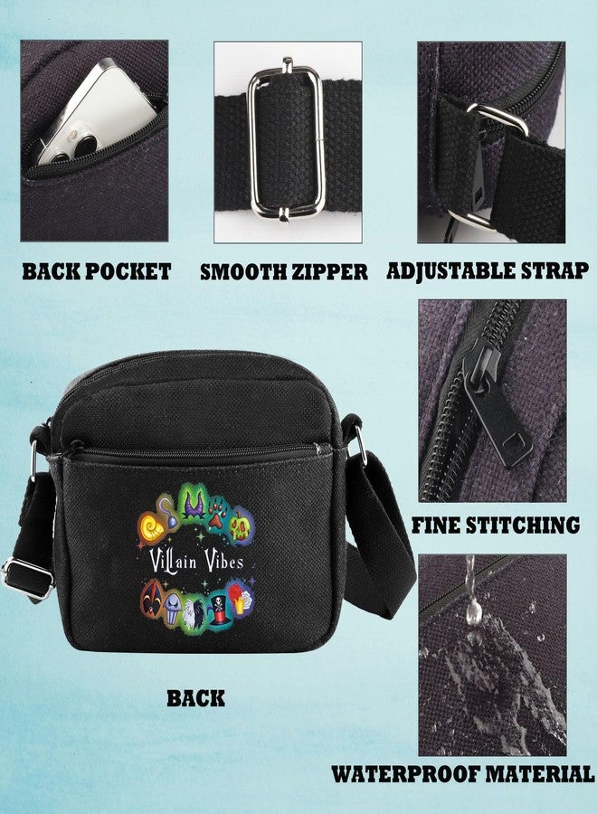 GJTIM Villains Inspired Gift Villain Lover Gift Villain Vibes Crossbody Bag Halloween Party Shoulder Bag Villain Witch Survival Kit (Villain Vibes HKB) - Image 5