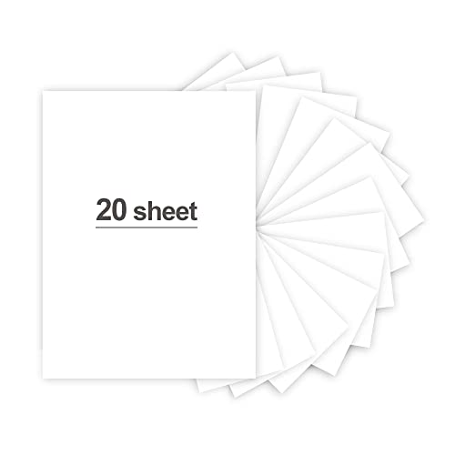 YVMVDV 20 Sheets White Cardstock 8.5 x 11in, 250gsm/92lb Cardstock Paper for DIY Arts and Cards Making, Heavy White Craft Paper for Invitations, Stationary Printing,Scrapbook Supplies - Image 1